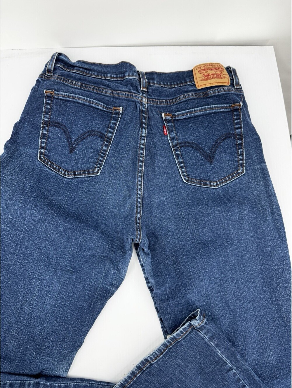 Levi’s 512 Women’s Jeans Size 14M Perfectly Slimming Blue Stretch Denim Mid Rise